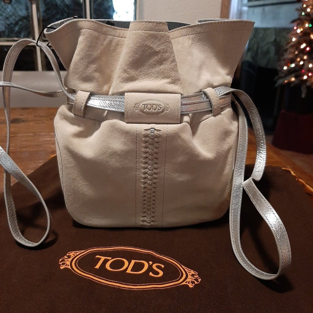 Tod's Suede Mini Bucket Bag
